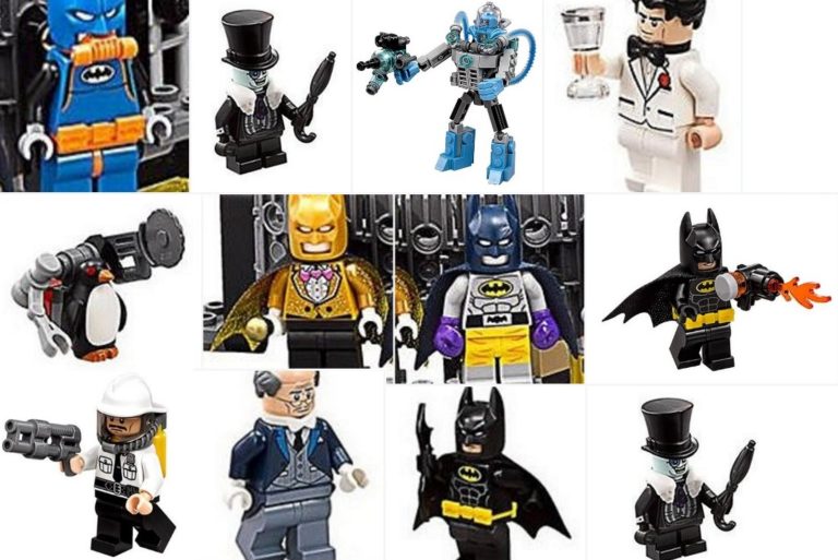 purple batman lego minifigure