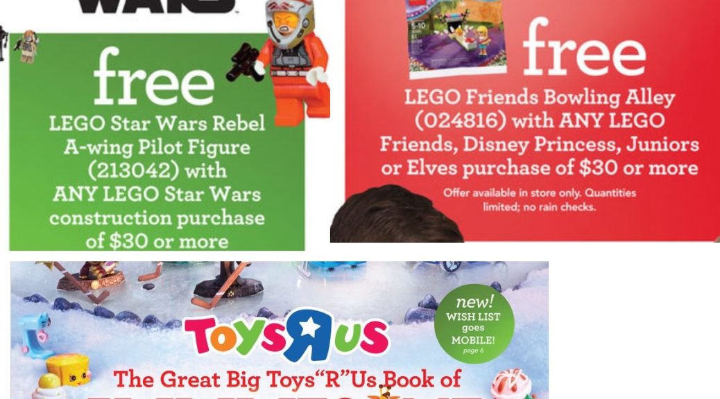 Toys R US Holiday Catalog is out Minifigure Price Guide