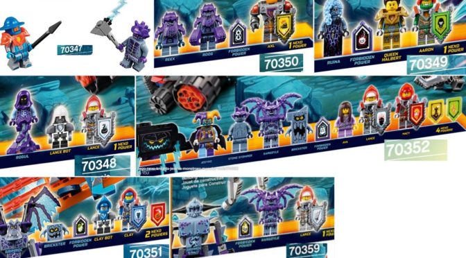 A whole bunch of Purple Nexo Night Minifigures are about to get added to my collection