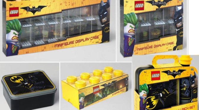 Other lego Batman Movie Accessories found as well – Minifig Display Cases and Luchn Boxes and other