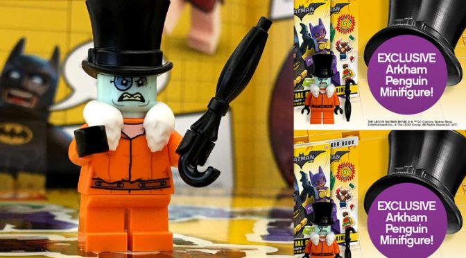 Exclusive Penguin Minifigure comes with a few free books