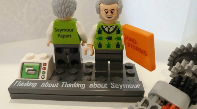 Lego Exclusive Official Seymour Papert Minifigure – founder of Lego Mindstorms