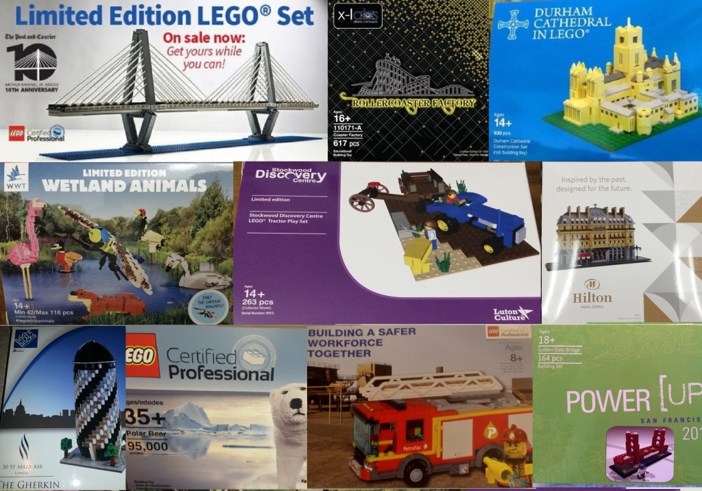 All Lego Certified Professional Sets that I can Find and I am still