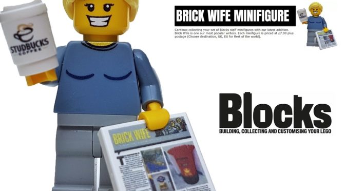 Blocks Magazine has a new Promotional Minifigure for sale – Brick Wife Minifigure