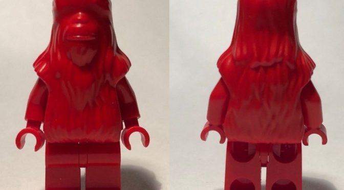 Lego Prototype Red Star Wars Wookiee Minifigure