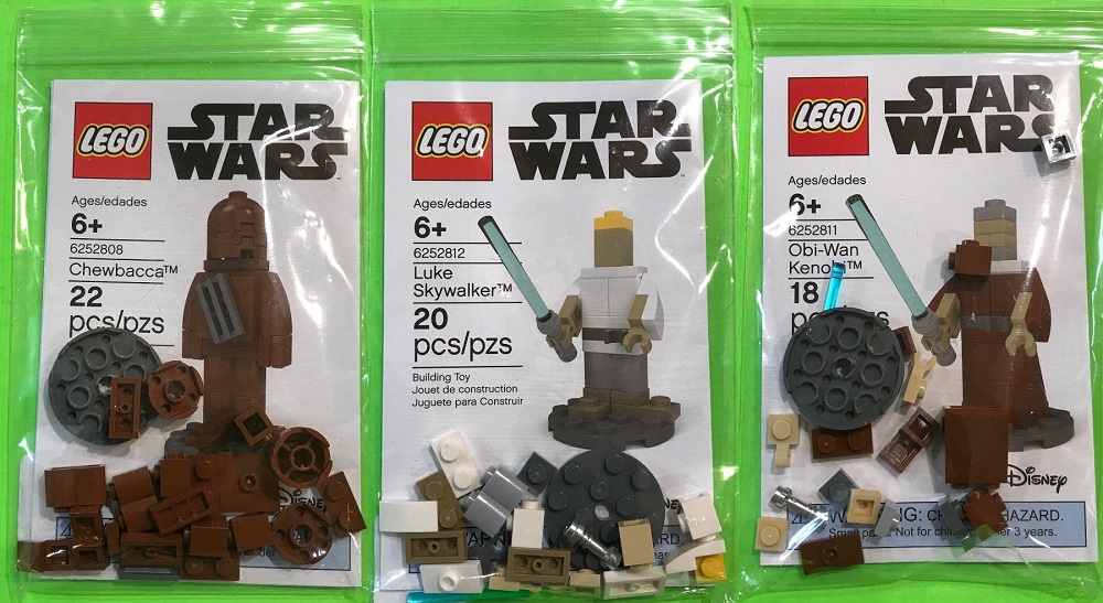 Mew Lego Legoland Star Wars Promotional Polybags Found - Luke - Obi-Wan-Kenobi 6252808 6252812 Price Guide