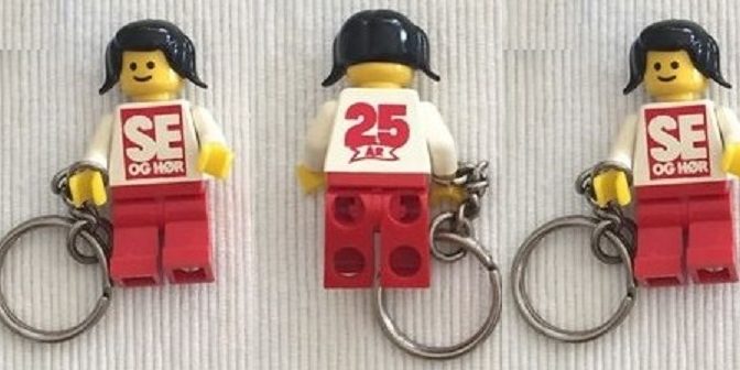 Wanted Rare Lego Keychain Minifigure SE OG HOR 25th Anniversary Figure