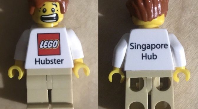 Rare Lego Singapore Hubster Promotional Employee Minifigure