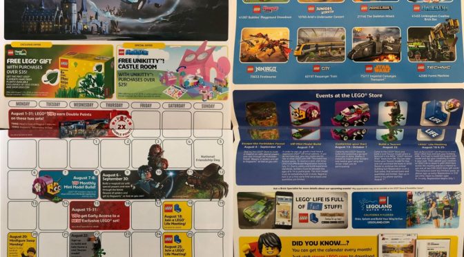 Lego August 2018 Store Calendar Hi Resolution Pictures