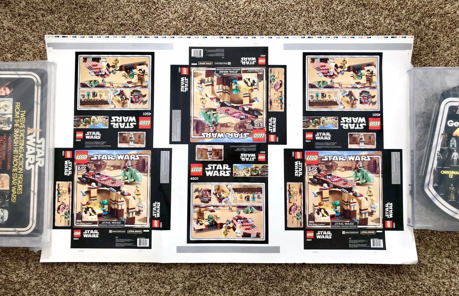 Lego Star Wars Prototype Print Proof Sheets For Box Art - Sets 4501 ...