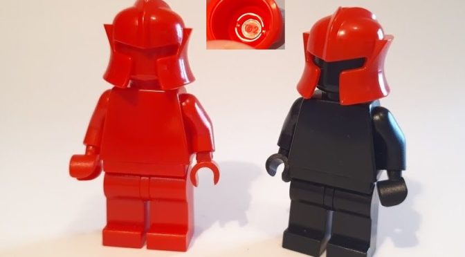 Lego Red Test Color Castle Helmet