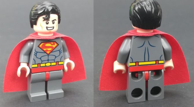 Lego Superman Misprint or Test Print Gray Torso