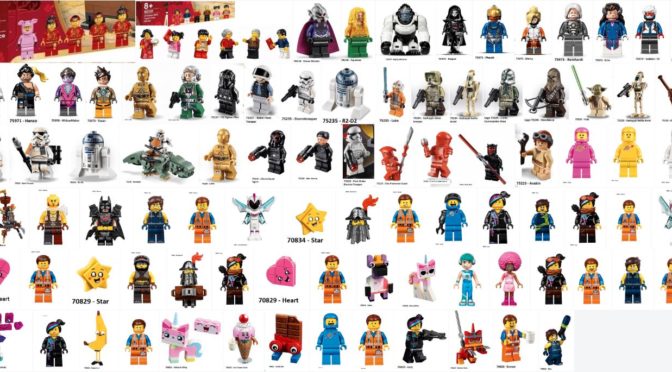 121ish 2019 Lego Minifigures from All 