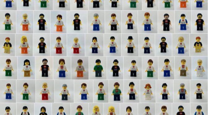 Sam is selling his collection of 80 plus Employee Business Card Minifigures – largest collection ever for sale