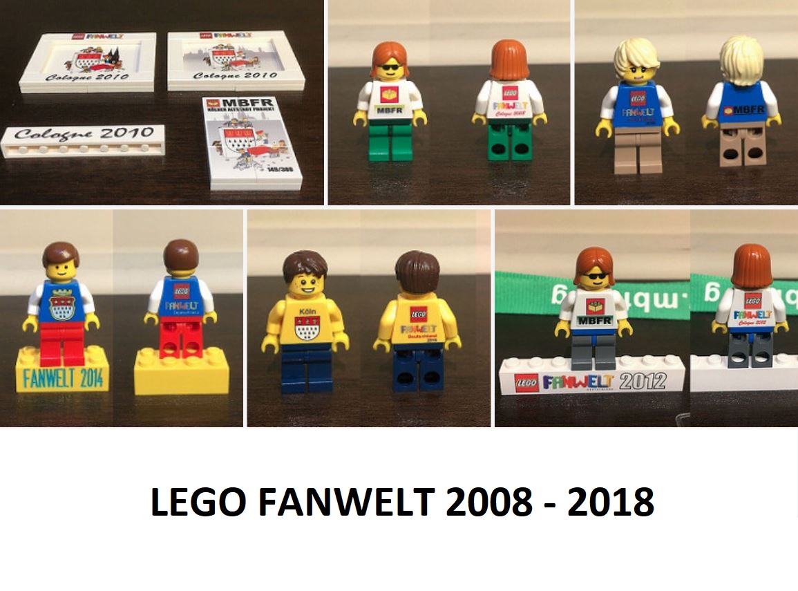 Lego Fanwelt 2008 to 2018 Convention Minifigures ...
