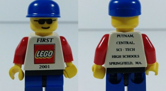 Rare First Lego League 2001 Putnam Springfield MA Minifigure